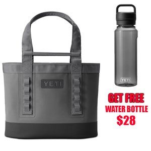 YETI Camino 35 Carryall Tote Bag with Storm Gray Style and Water Bottle Gift